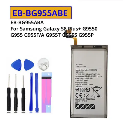 Para Samsung Galaxy S8 Plus S8 + G9550 G955 G955F G955A G955T G955S G955P EB-BG955ABE batería de teléfono