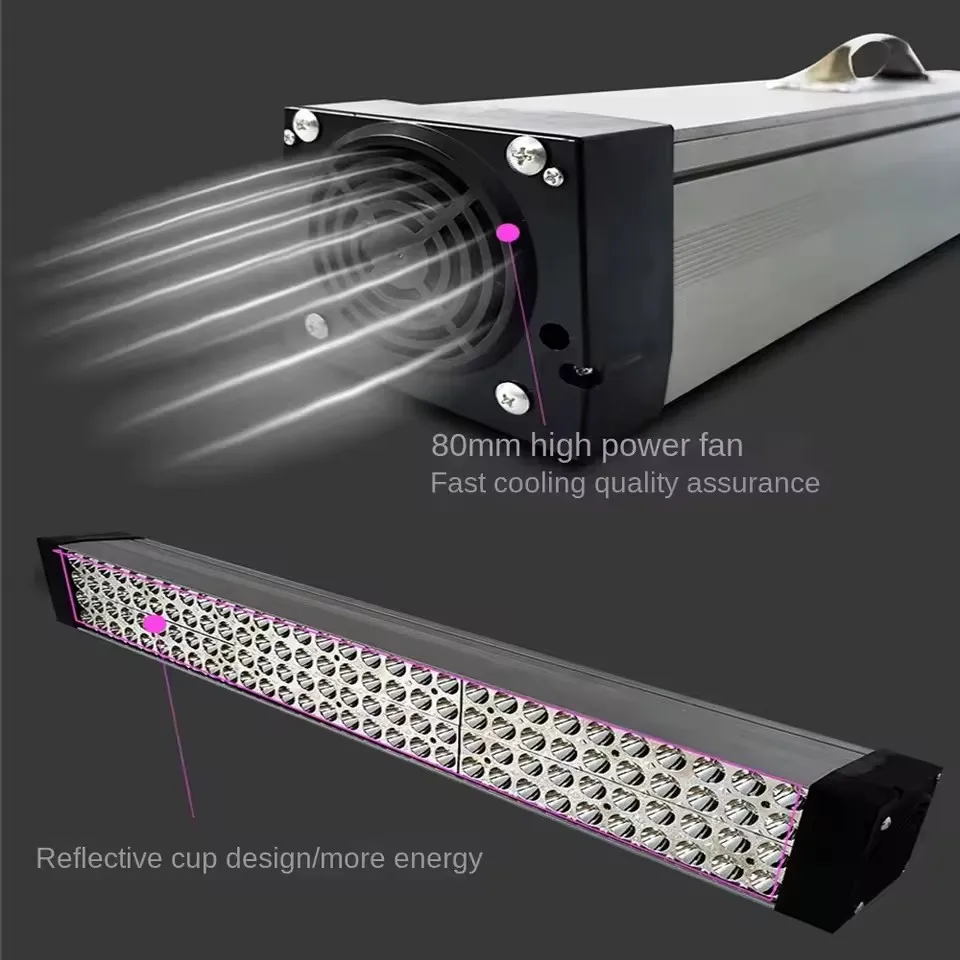 36nm 39nm 40nm تبريد الهواء الأشعة فوق البنفسجية علاج مصباح المحمولة عالية الكثافة LED الأضواء ل الراتنج لاصق الحبر الأخضر النفط الراتنج علاج