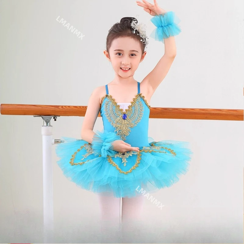 

Детская балетная танцевальная юбка Юбка-пачка Pongsa Платье для выступлений в детском саду для девочек