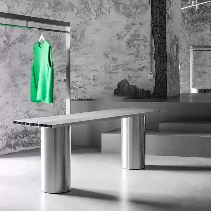 Clothing store display jewelry display table with water table in the middle Stainless steel Nakajima booth