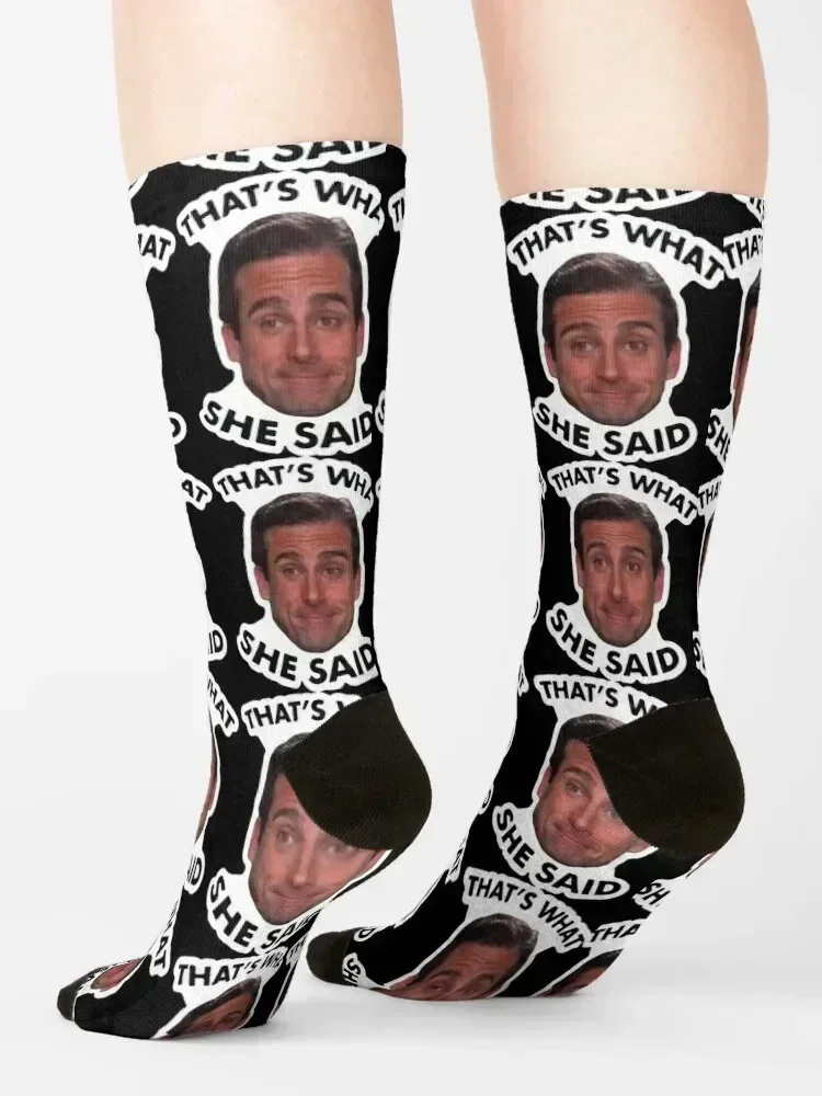 thats what she said Socks bright garter crazy designer cute Boy Child Socks Women's