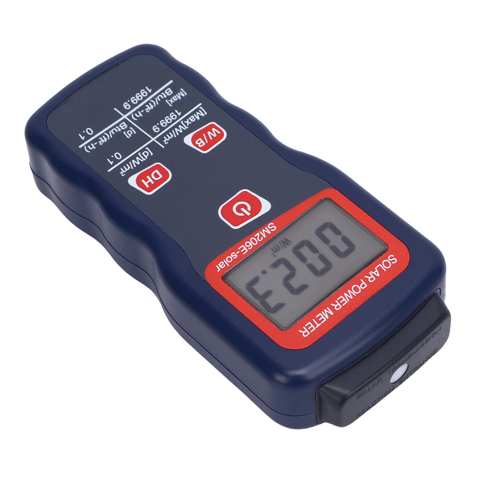 Medidor de energia solar sm206e, função precisa de retenção de dados, testador de medição de energia de luz solar para pesquisa em meteorologia