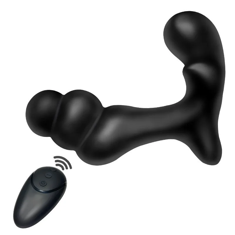 King Wireless Fernbedienung Vibrierender Anal Bead Plug Prostata-Massagegerät Anal Expander