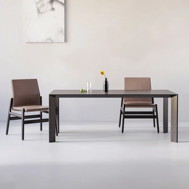 Nordic Solid Wood Dining Table Minimalist Library Multifunction Rectangle Dining Table Classic Center Mesa Comedor Furnitures