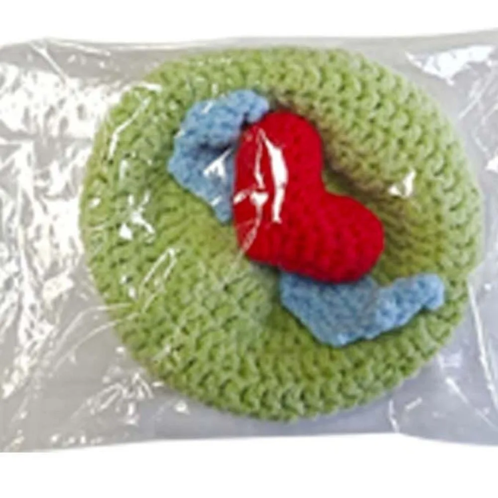 Creative Heart Shape Turtle Sweater Warm Handmade Turtle Cosplay Costume Knitted Decorative Pet Tortoise Clothes Winter Wear