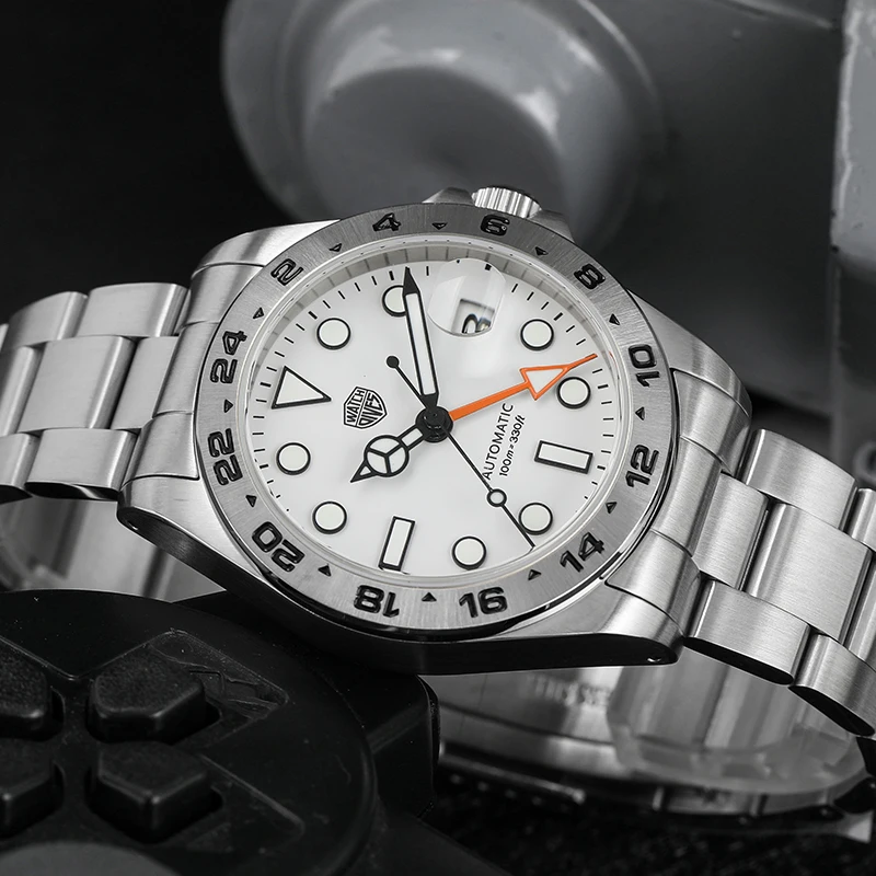 Watchdives WD16570 39 мм автоматические механические часы GMT NH34 мужские часы из нержавеющей стали с сапфировым стеклом светящиеся водонепроницаемые 100 м