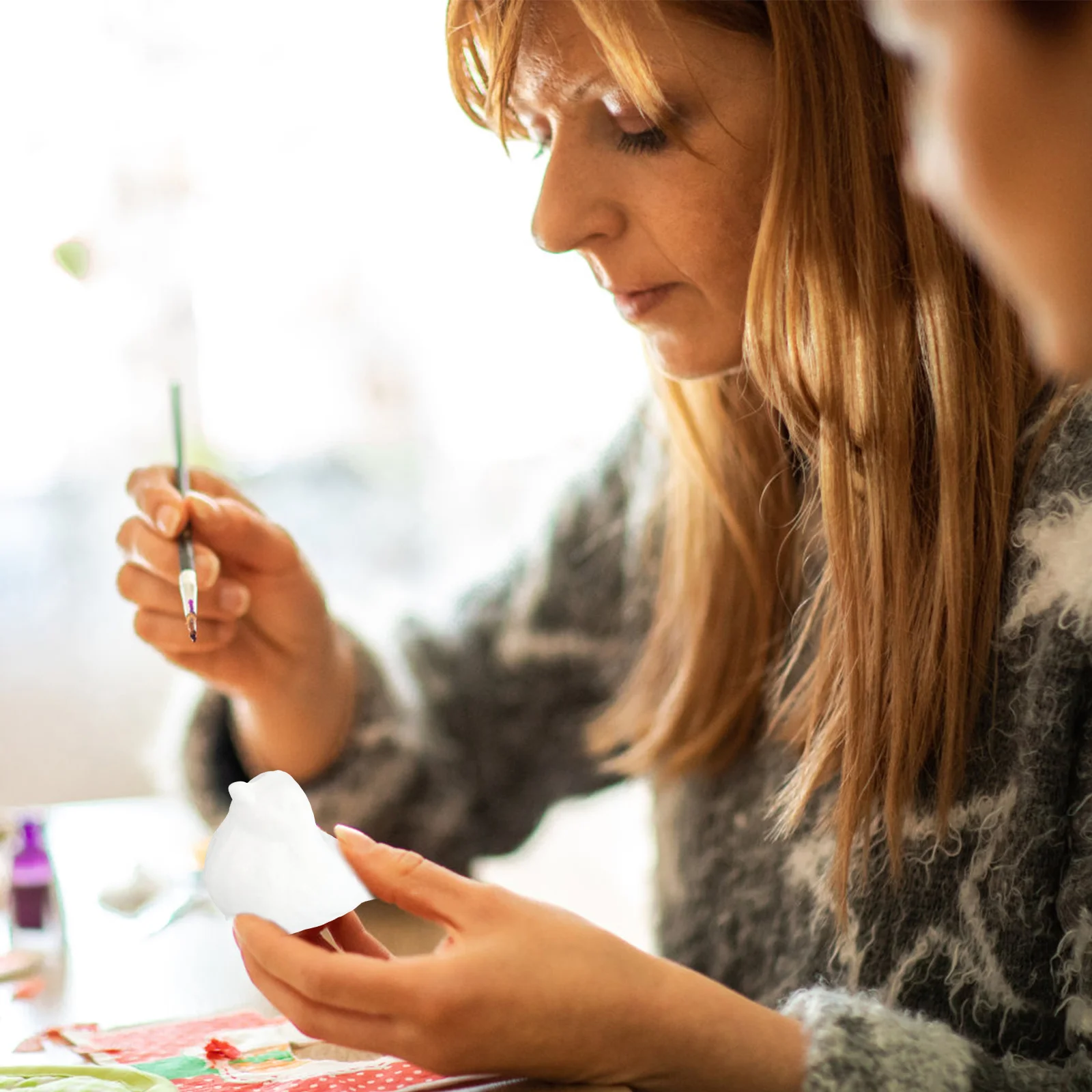 

10Pcs White Foam Birds DIY Craft Embryo for Kids Hand Eye Coordination Painting Supplies Christmas Ornament Bird Shaped