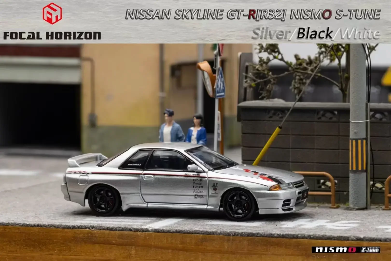 

Модель автомобиля, литье под давлением, фокус Horizon FH 1:64 Skyline R32 Nismo Livery S-Tune limited699