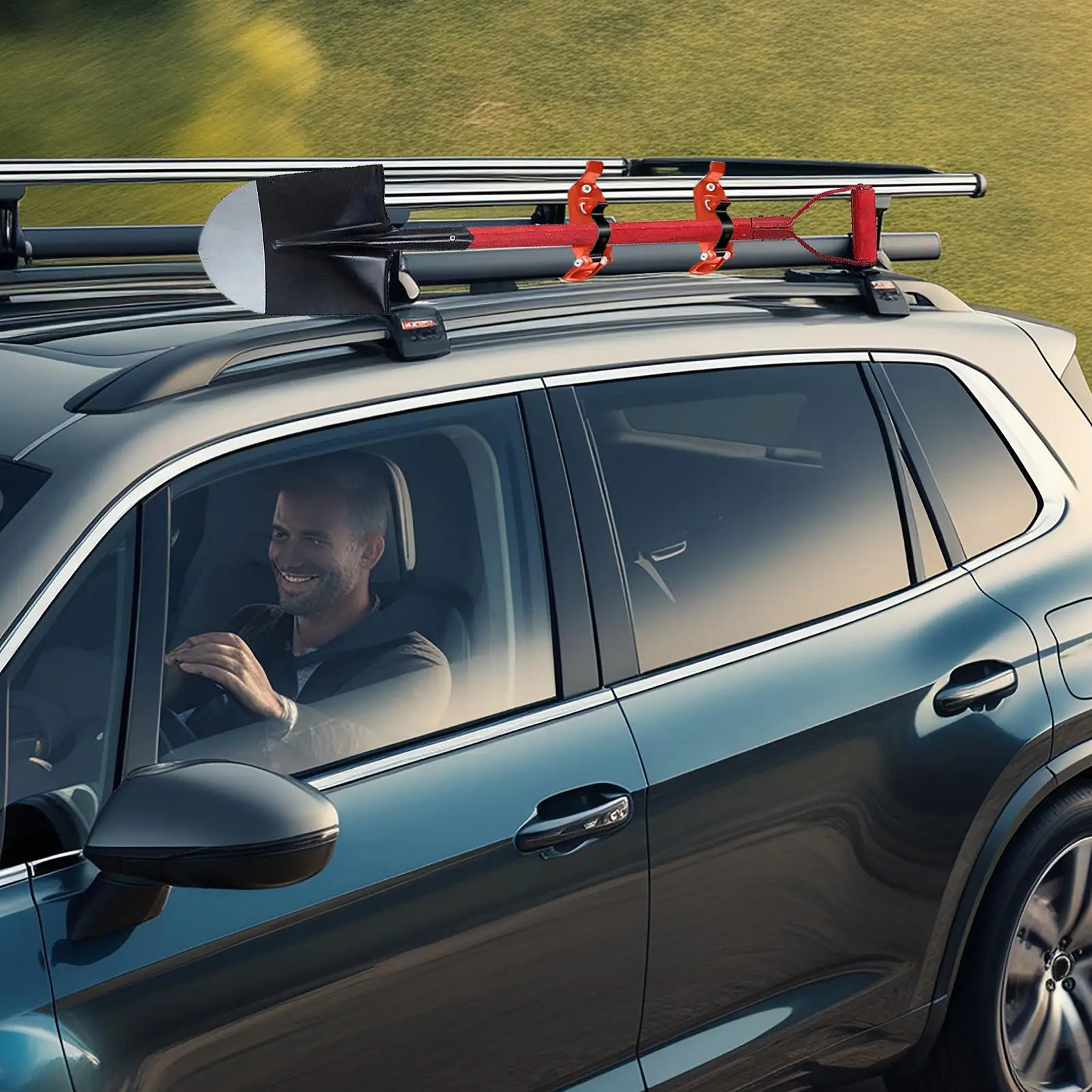 Shovel Mount for Roof Rack 4 Pieces Heavy Duty Tool Organizer Garage Storage Rack Axe Mount for Garage Boat Firefighting Utility