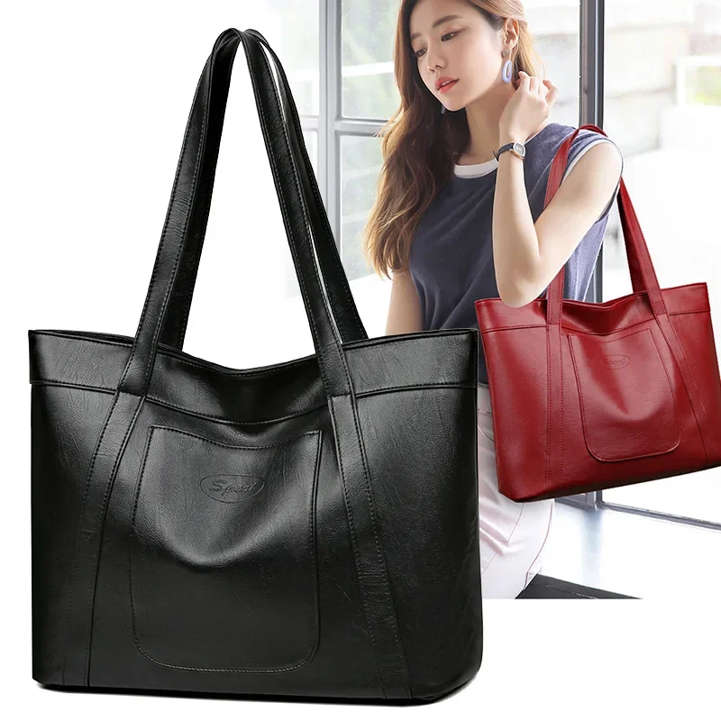 

New Fashion Shoulder Bag Women's Tote Bag Lightweight and Large Capacity Shopping Bag Zipper Closure