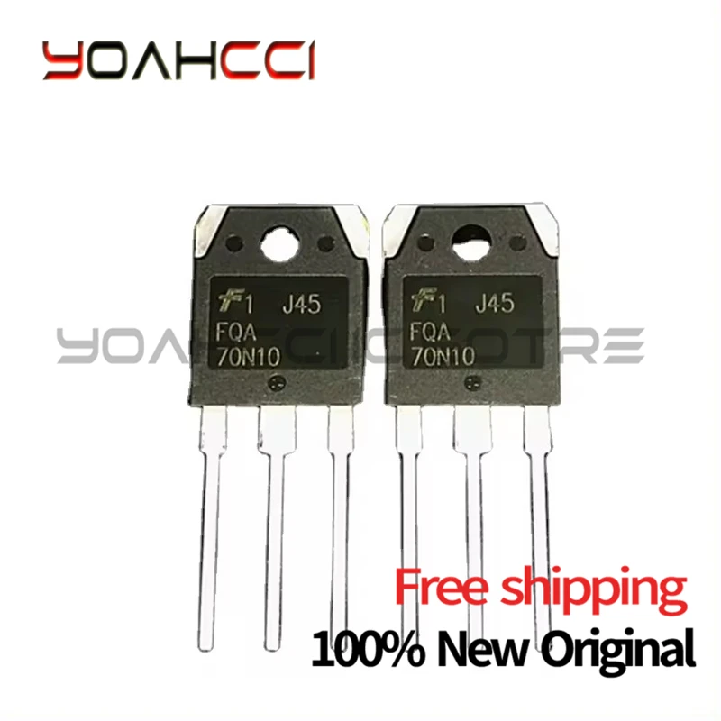 

10PCS/LOT New Original Import FQA70N10 70N10 100V 70A TO-3P Free shipping