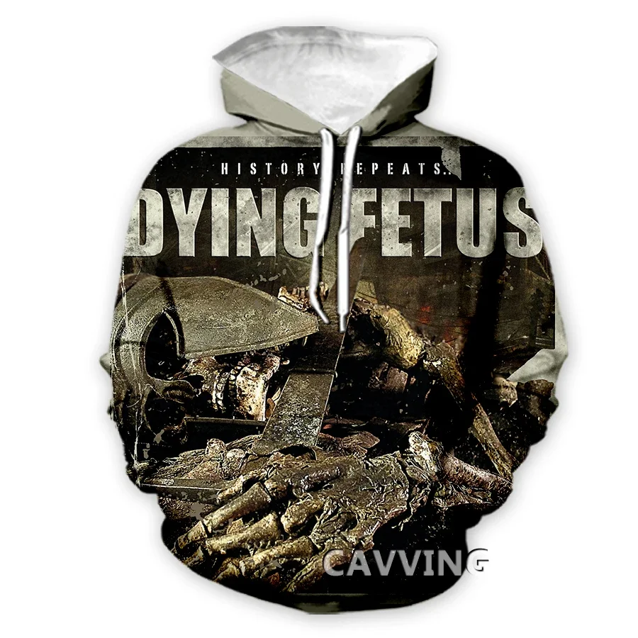 2024 new CAVVING 3D Printed  DYING FETUS Band  Hoodies Hooded Sweatshirts Harajuku  Tops Clothing for Women/men man hoodies