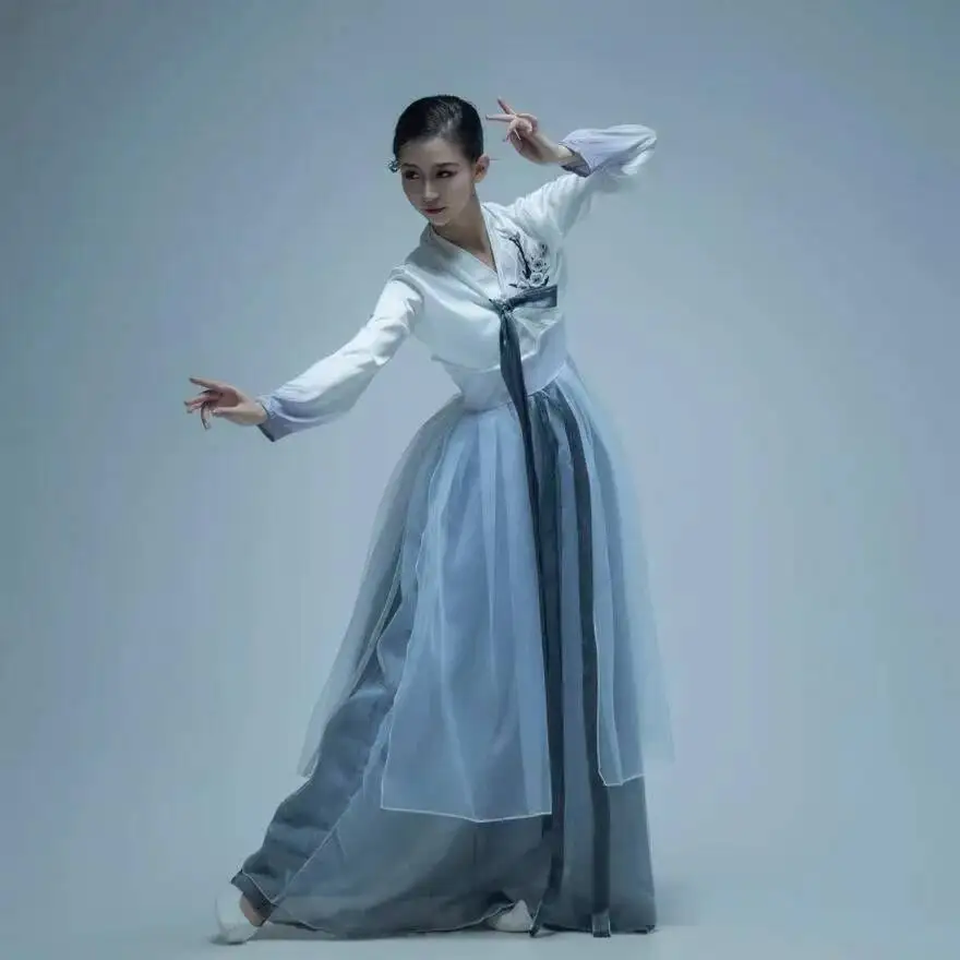 

Vintage Womens Hanbok Traditional Korean Clothing Ancient Court National Dance Performance Dresses Girls Cosplay Stage Hanbok 한복