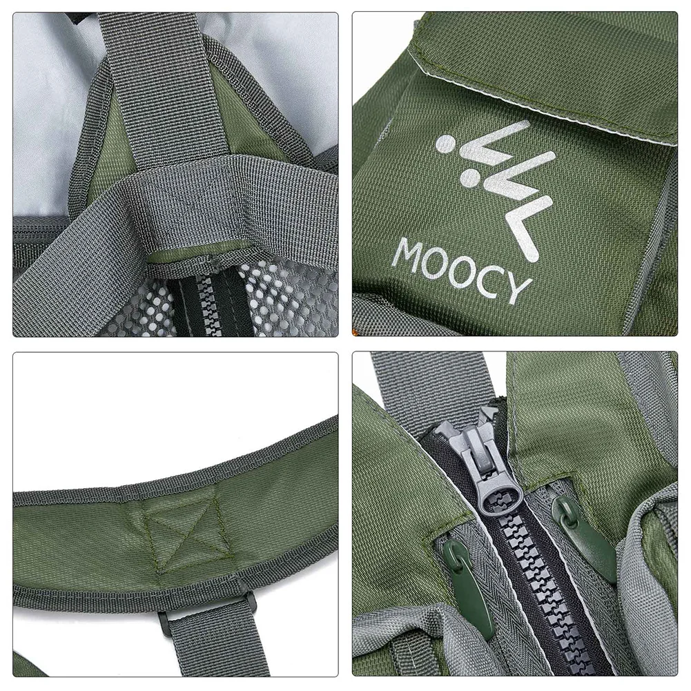 سترة صيد مريحة متعددة الجيوب من قماش أكسفورد سترة صيد مقاومة للتآكل سترة صيد بحرية قابلة للتعديل للبالغين والمراهقين