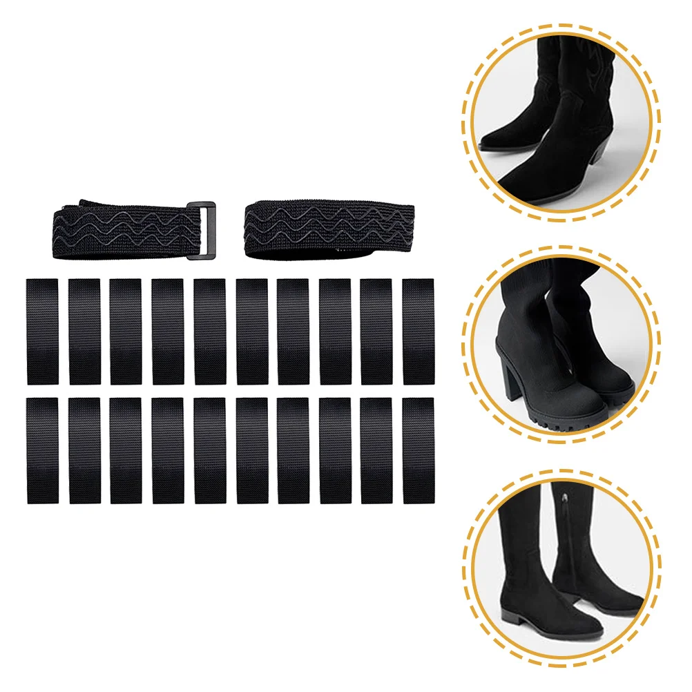 

1Set Anti-Slip Boots Fixed Straps Adjustable Elastic Bands Over-Knee Boots Fixing Accessories Adjustable Boot Straps