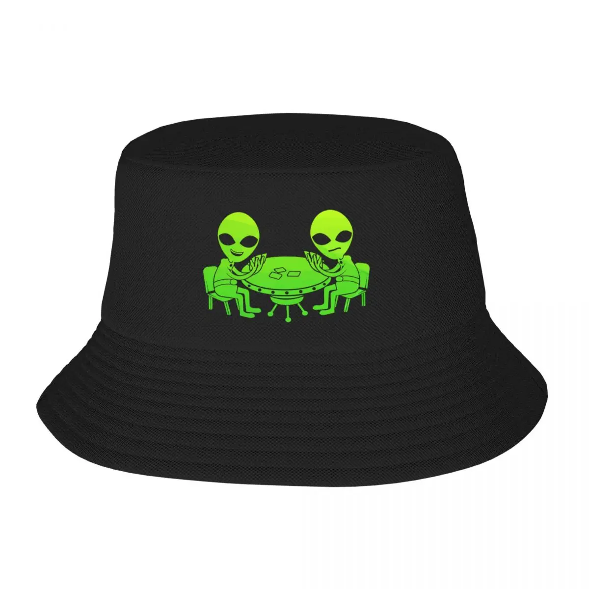 UFO Poker Bucket Hat Christmas Hats fishing hat Golf Hat Women Men's