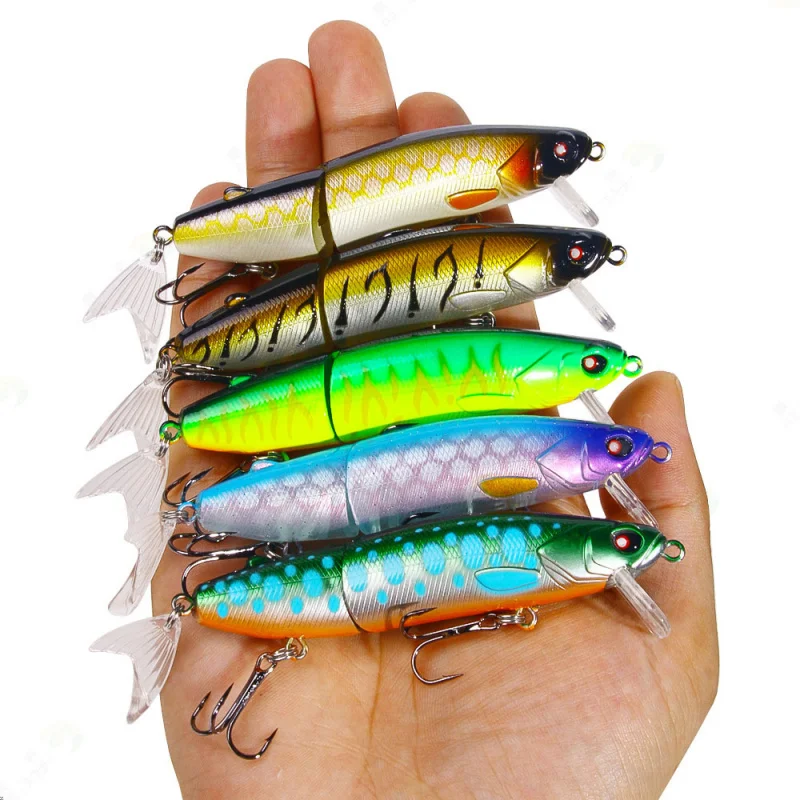 2Lure Set12CM15,5GBionic Gefälschte Köder Harten Köder Multi-abschnitt Angeln Locken Angeln Getriebe Boxed Angeln Gefälschte Köder