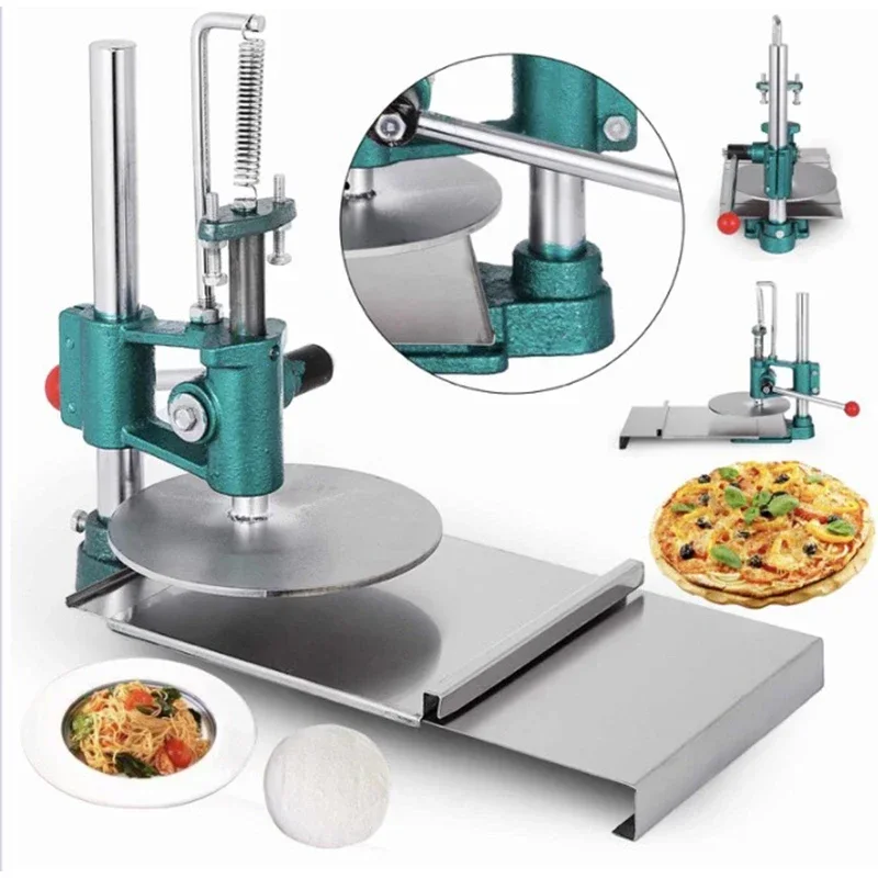 

Hot Sale Pizza Dough Press Machine 20cm Pizza Dough Flattening Press Dough Roller Sheeter Chapati Pressing Machine Pastry Presse