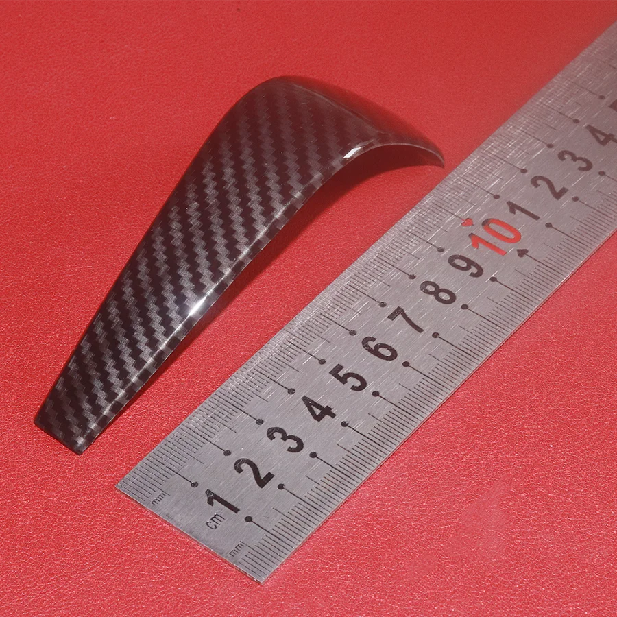 1x Carbon Fiber Styling ABS Gear Shift Knob Head Cover Trim Fit For BMW 3 Series E90 318i 320i 2006-2012 1 Series 2008-2011 X1