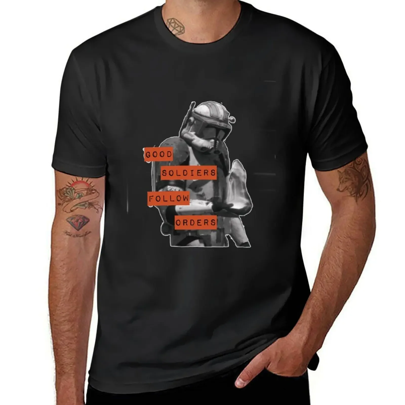 Good Soldiers Follow Orders - Commander Cody T-Shirt quick-drying Short sleeve tee tees mens shirts graphic tee