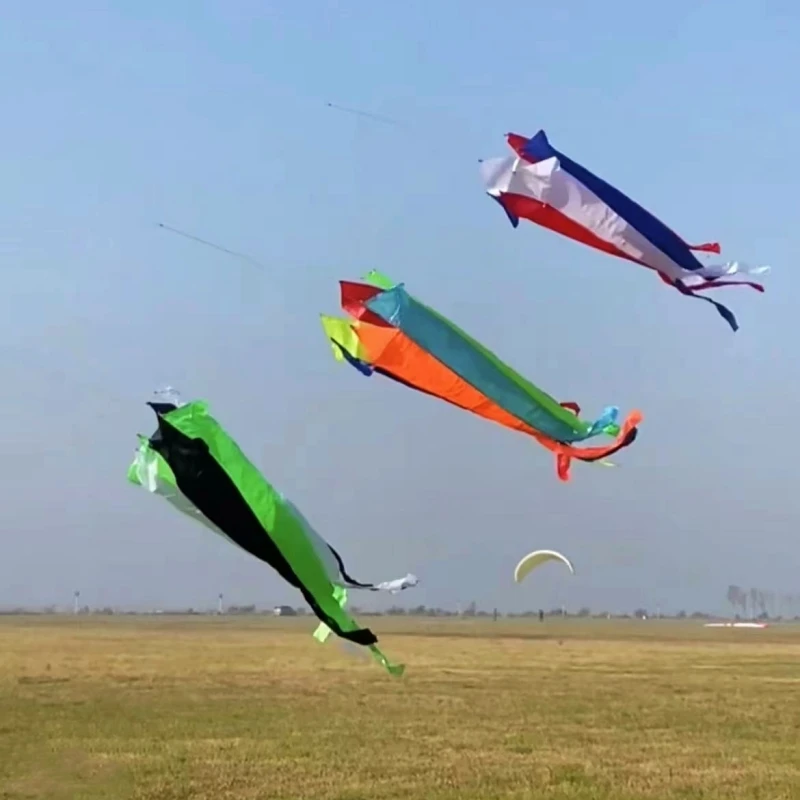 Free Shipping 240cm windsocks flying for kids kites factory Power kite Gaori kyen colorful flying kites electric flask funny