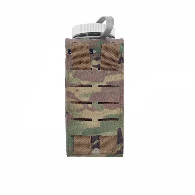 Airsoft SS Stijl Waterfles Pouch Tactische Vest Fleshouder Plaat Carrier Molle Pouch Jacht 1L Multicam Fles Tas Gear