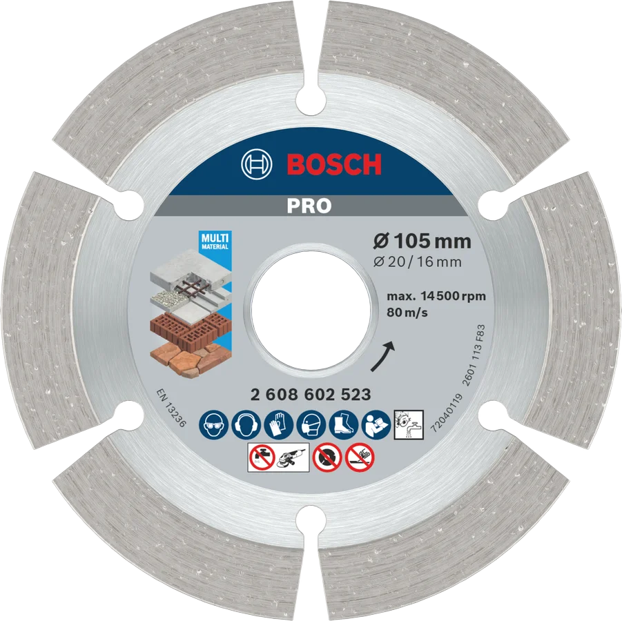 أقراص قطع الماس العالمية من بوش شفرات منشار رخامية دائرية لقطع الحجر والخرسانة المقواة 105/125/180/230 مللي متر عجلات