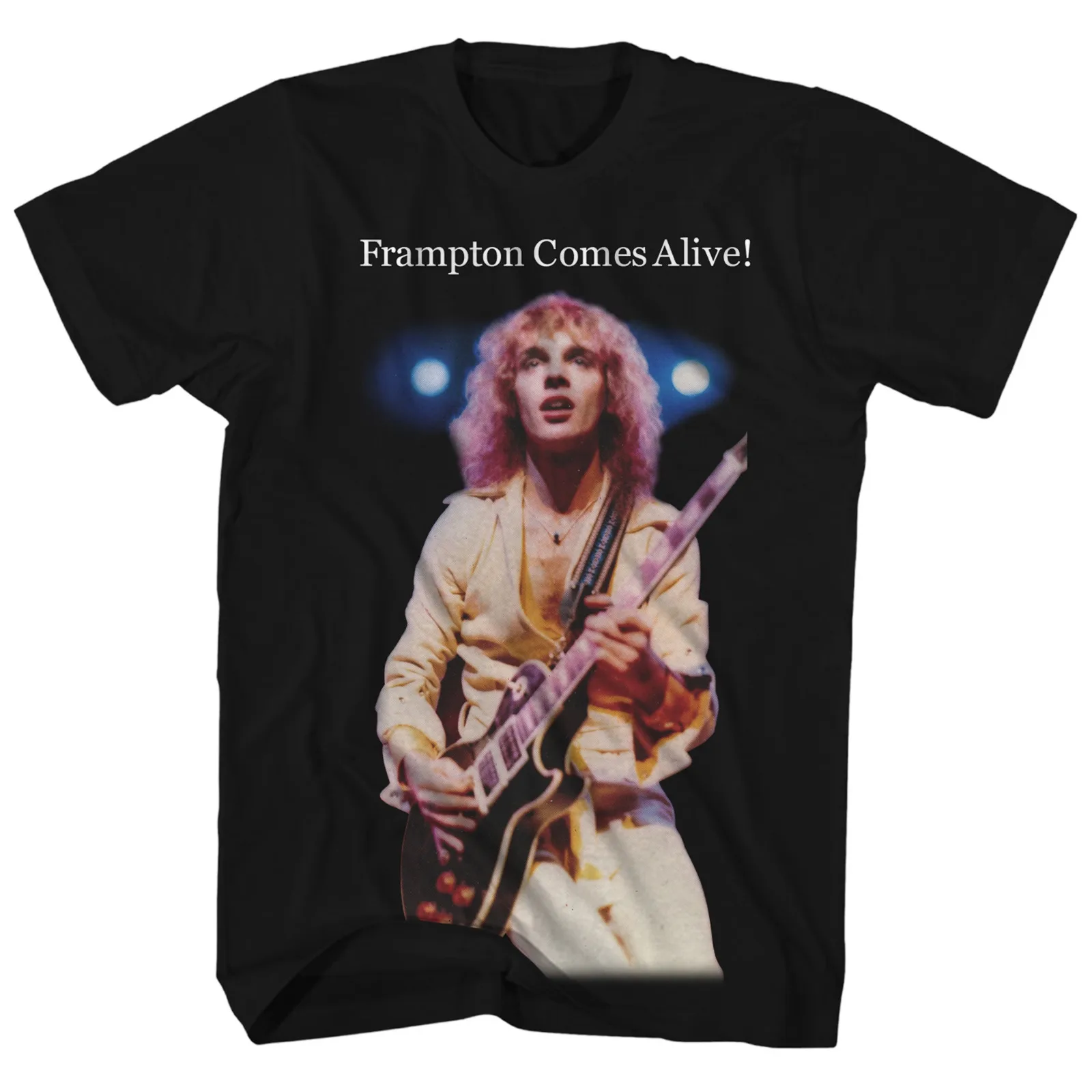 Vintage Peter Frampton Alive Guitarist Shirt Classic Black Unisex S-5XL NE2605