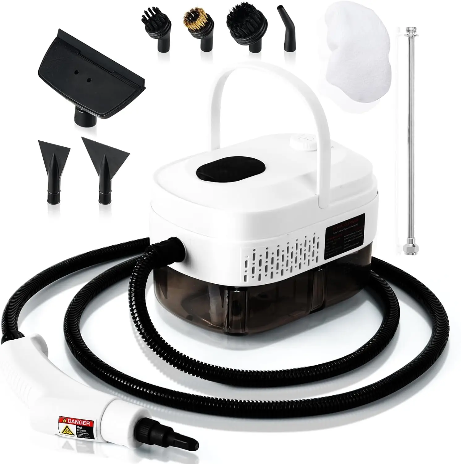 

1L Handheld Steam Cleaner for Home and Kitchen Cleaning, 2500W 15s Fast-Heating & 3 Speeds, Portable Steam Cleaner Multi