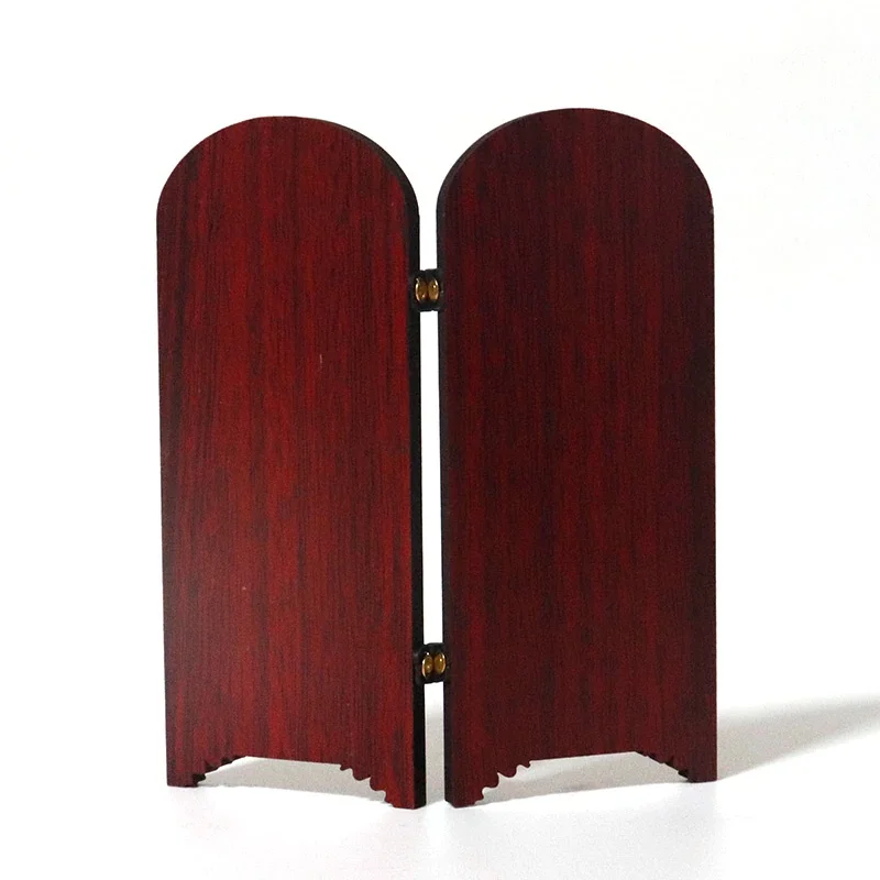 الكاثوليكية خشبية شاشة مزدوجة الحلي ديكور المنزل المسيح يسوع العذراء ماريا الدينية الشكل أيقونة الصور الكنيسة هدية #5