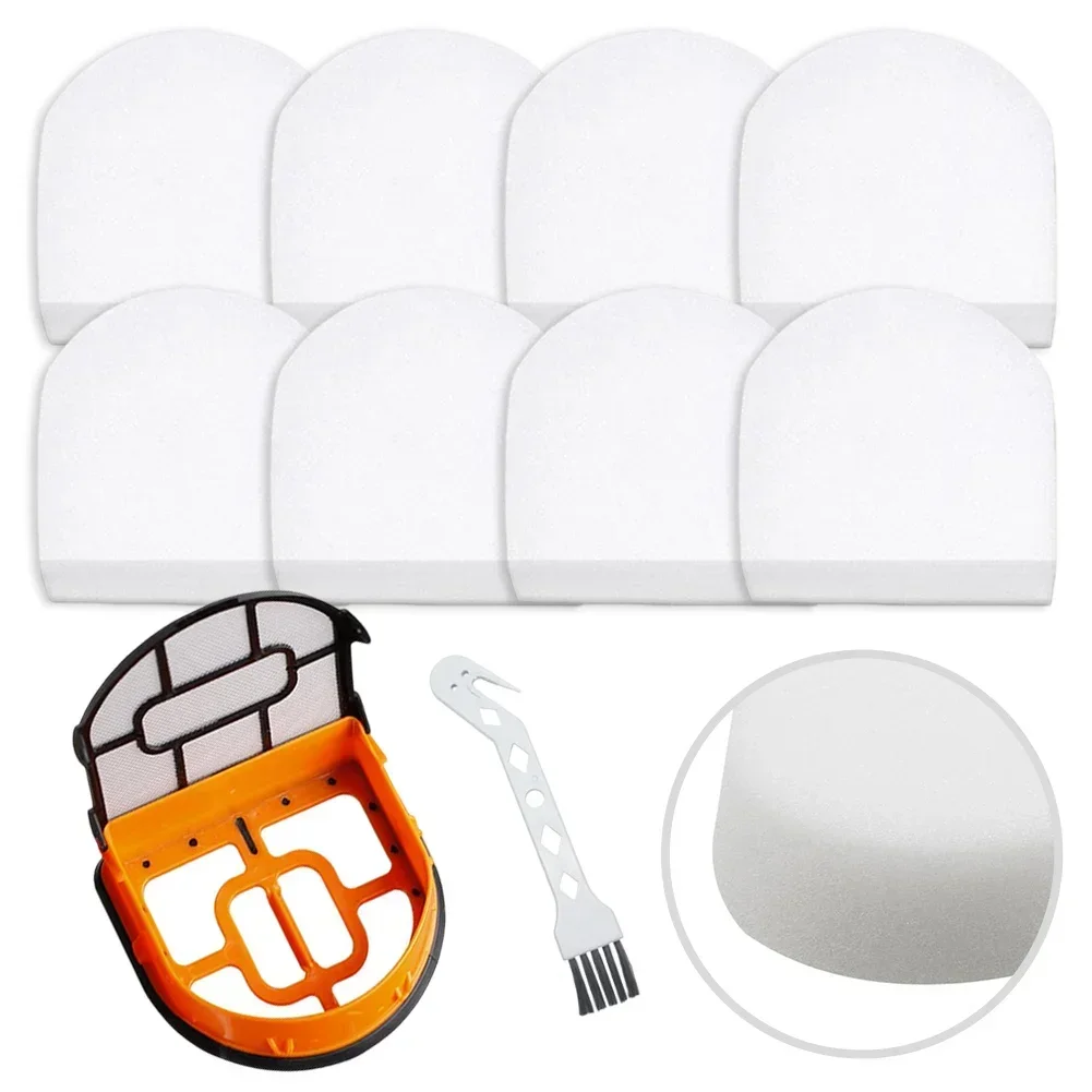 Kit de escova de limpeza de filtros de espuma para Shark WD101 AW302 para Hydrovac XL 3-em-1 Acessórios de substituição para aspirador de pó