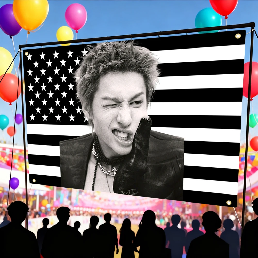 Kpop Boy Group Member Martin American Flag Suitable For Dormitory Room Outdoor Gift Party Decoration Tapestry Concert Banner
