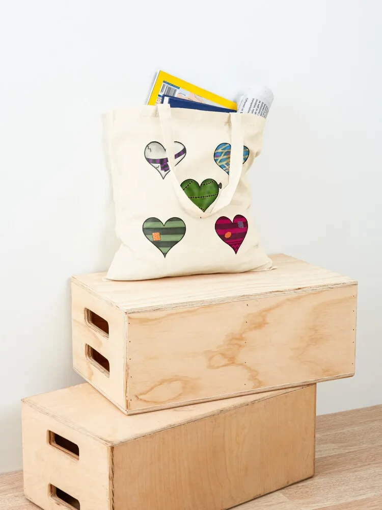 Cute Monster inspired hearts Tote Bag Big bag women bag for beach Shopper reusable grocery bags