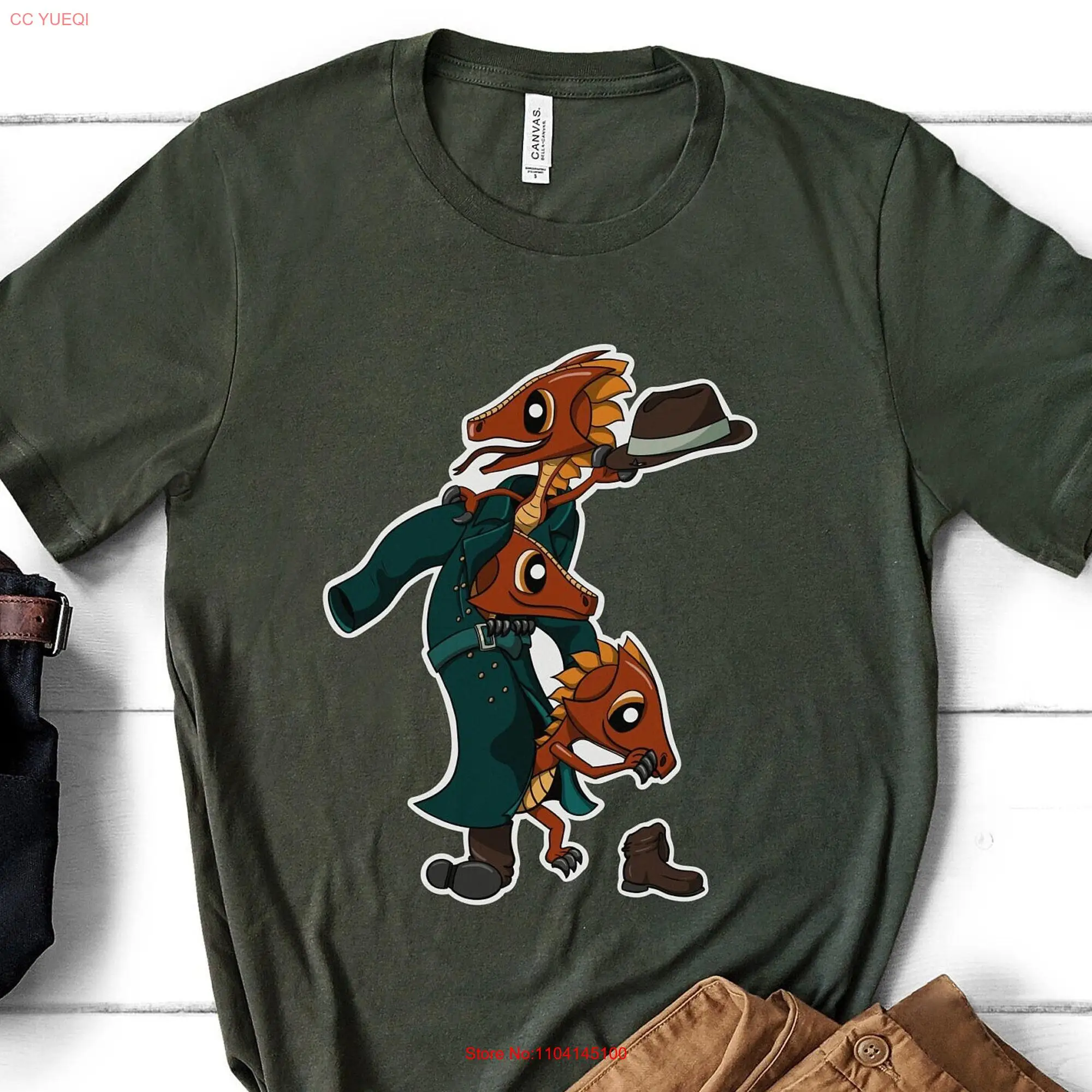 Funny Kobold T Shirt for Dnd Player Three Kobolds Cute DM Kawaii Animals Dungeon Master long or short sleeves