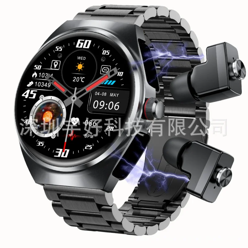 Foreign Trade New Men2Combination1HdTWSBluetooth Headset Dual-Call WaterproofGT95Business Watch