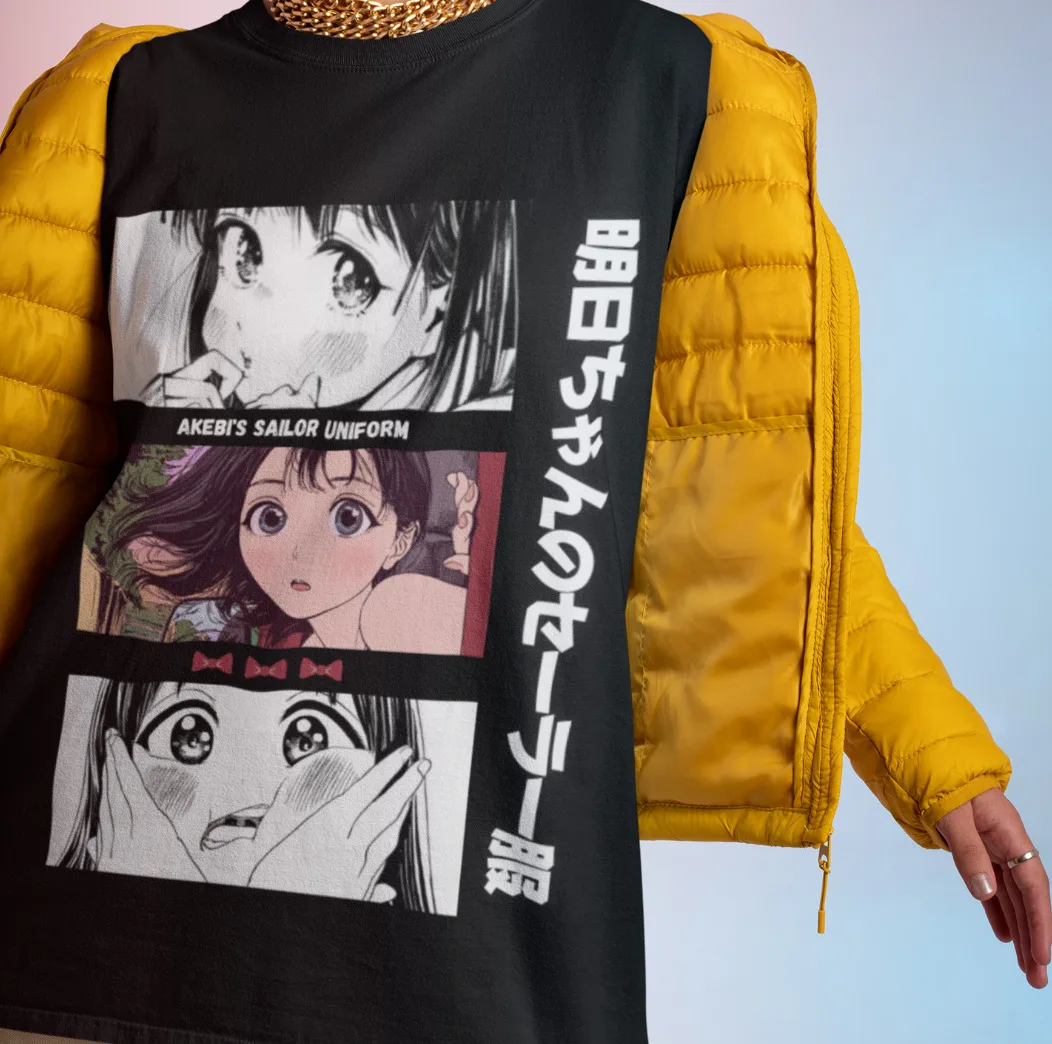 Akebi's Sailor Uniform Shirt Komichi TShirt Erika Kizaki T-Shirt Anime Manga Tee