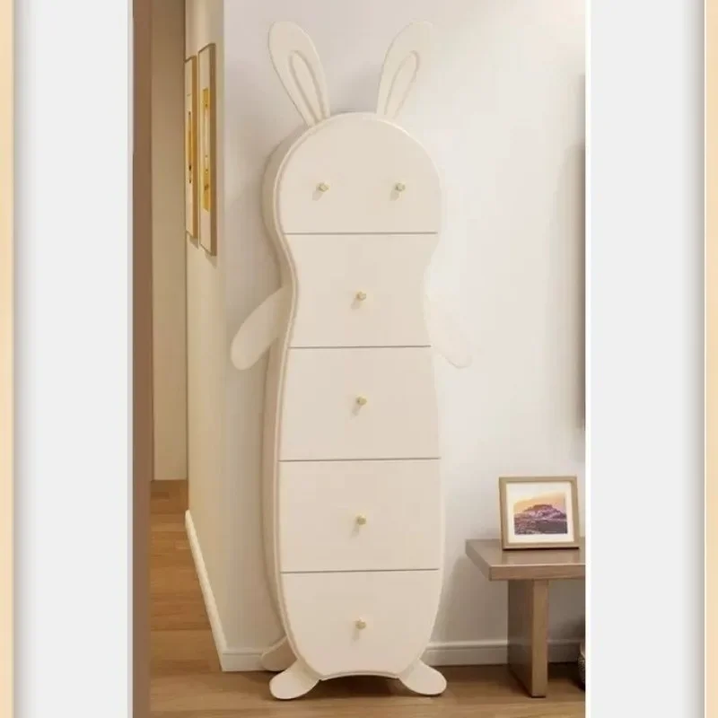 Solid wood rabbit cute baby chest, storage cabinet, living room wall cabinet, safe, stable and practical storage filing cabinet