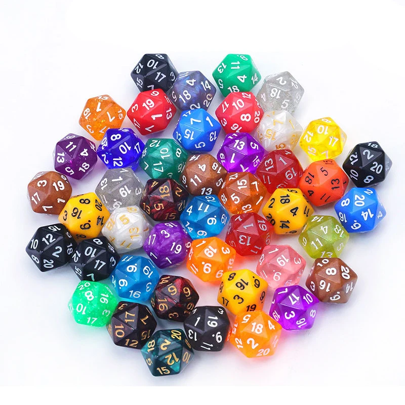 Polyhedra-Dados de 20 caras Para niños, juegos de matemáticas, Juguetes educativos Montessori, suministros de enseñanza en el aula, Juguetes Didácticos Para niños