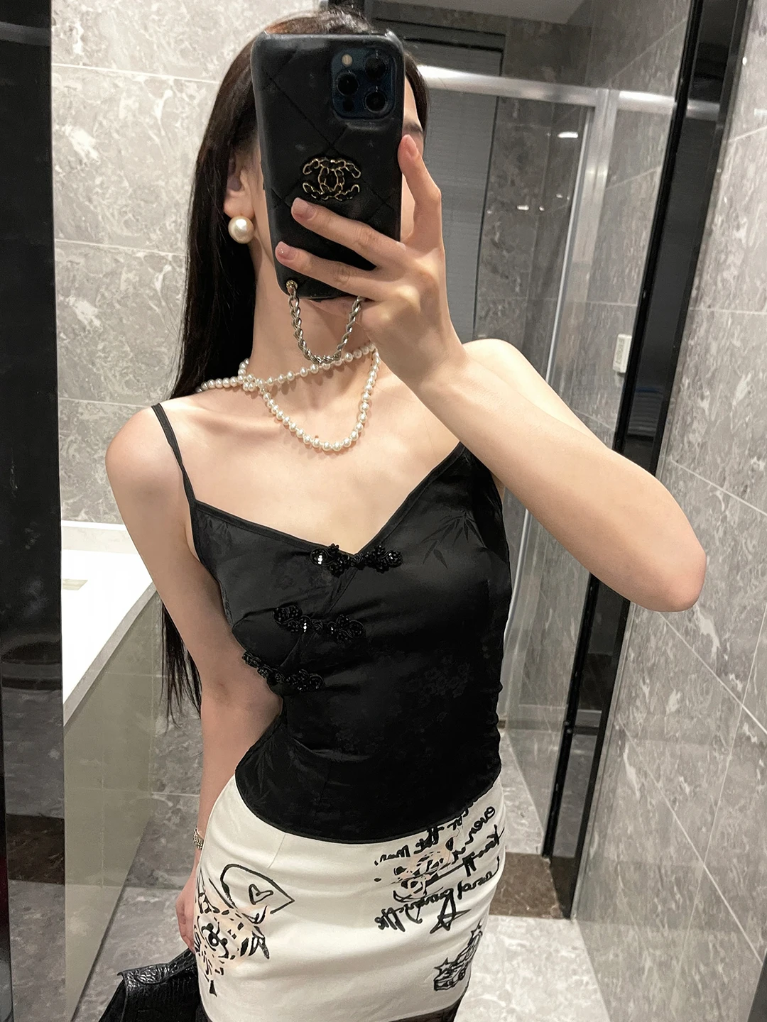 

ChiclyNana Spicy Girl New Chinese Sle ort Fit Vest Strap Women's Faion V-ne Embroidery Commute Sle Summer 2024