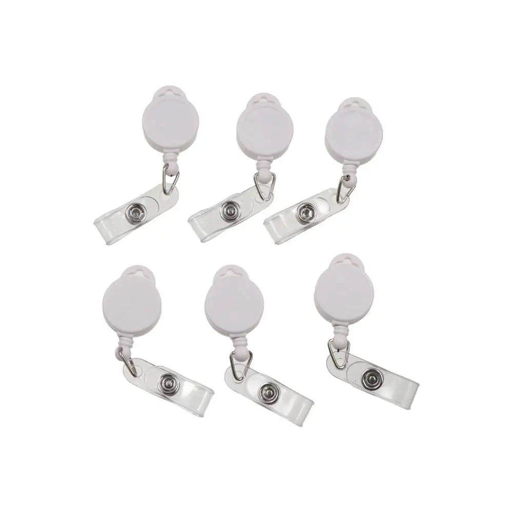 

Anti-Lost Retractable Badge Reel ID Lanyard Keyring Clips ID Badge Holder Name Tag Colorful Easy To Pull Buckle Doctor Hospital