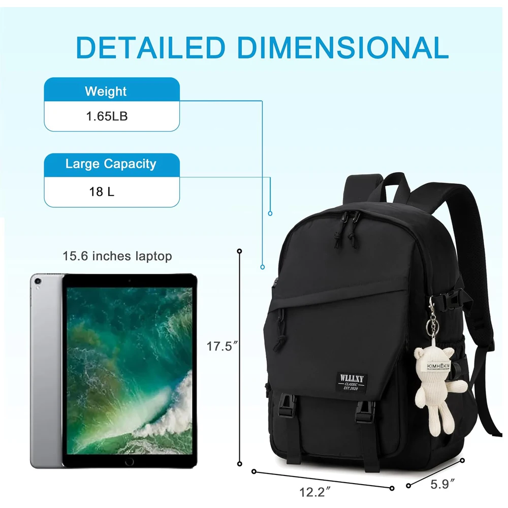 Caoroky Knight College حقيبة ظهر للكمبيوتر المحمول للرجال والنساء 3 قطع مجموعة حقيبة كتب كبيرة حقائب ظهر مدرسية مع حقيبة غداء مقلمة مضادة Th