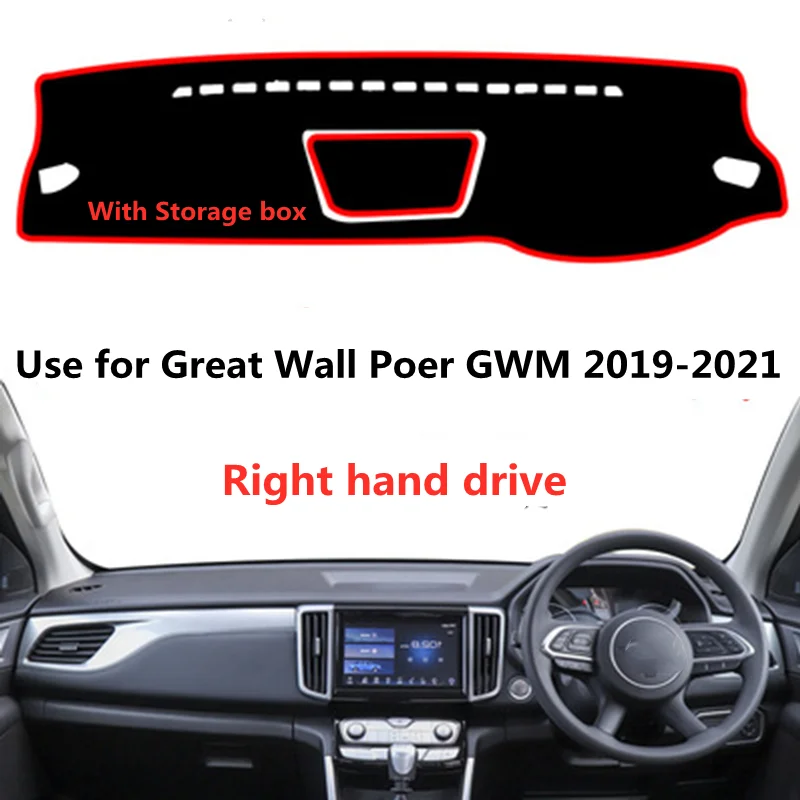 

Taijs Right Hand Drive Car Dashboard Cover DashMat for Great Wall GWM 2019 2020 2021 2022 With Storage Box Nice Quality Model