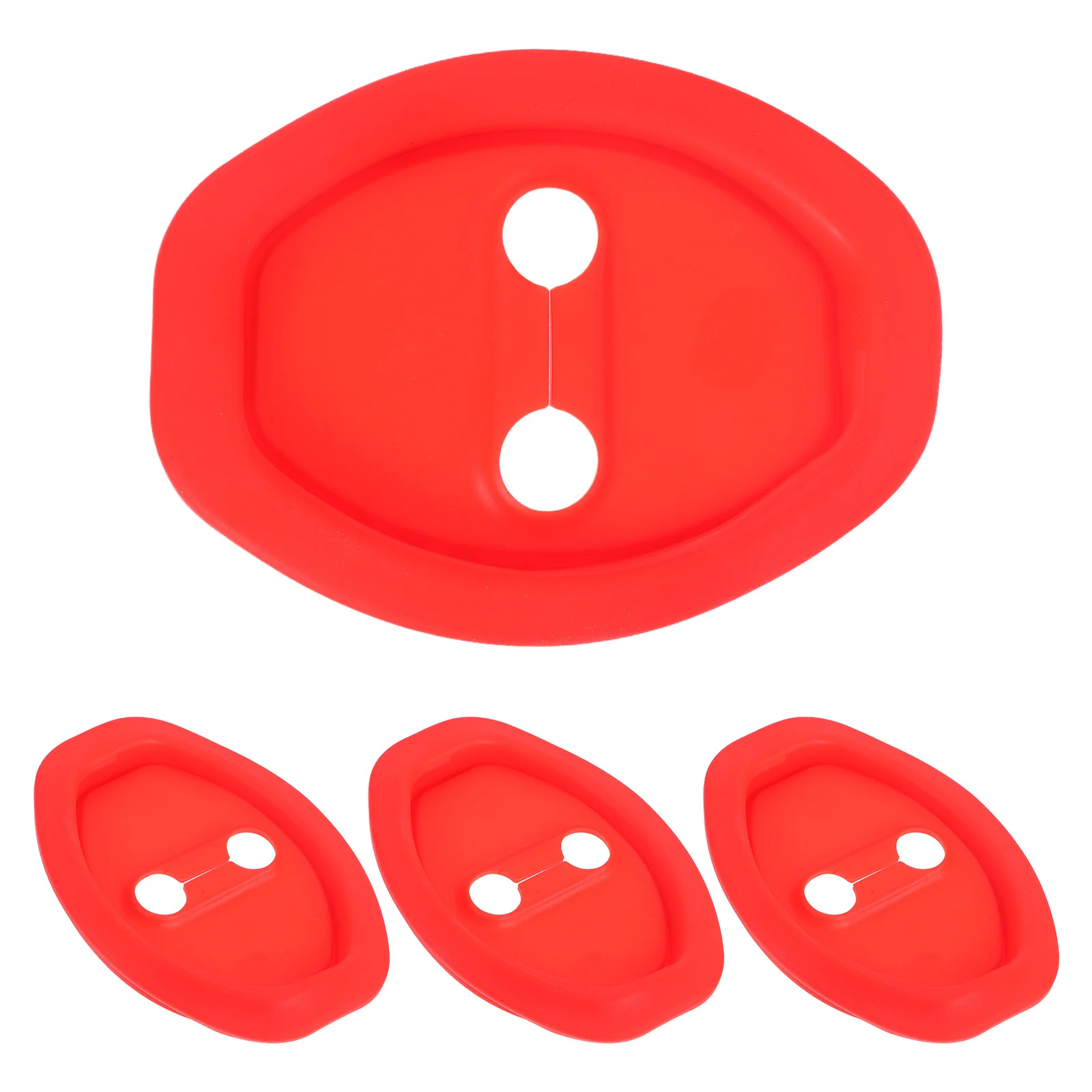 

4Pcs Universal Silicone Door Lock Latch Protector Car Door Shock Absorber Protection Cover Thickened Damping Pad for Noise