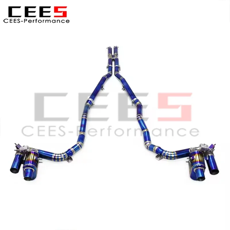 cees Performance Titanium Exhaust for Ferrari GTC4 Lusso/Lusso T 2016- Car Exhaust Pipe Valvetronic Catback Muffler System