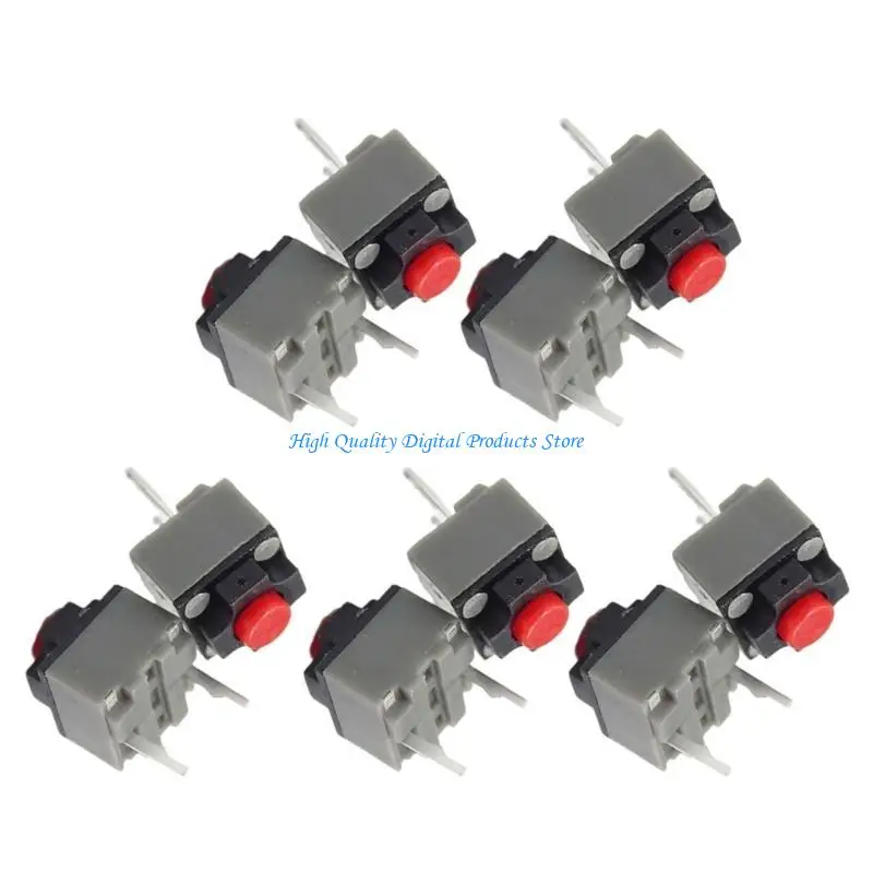 U2JE 10pcs Kailhs Silents Button Mouse Microswitch 6x6x7.3mm 10 ملايين نقرات لبيئة هادئة