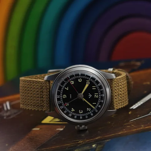 Imagen 1 del producto Reloj Retro Merkur, reloj de buceo de piel de 50m, reloj mecánico automático Vintage 24H, reloj luminoso resistente al agua de 38mm, reloj Masculino