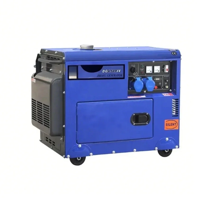 Super Silent Diesel Generator All Copper 5kva 12kva 220v Rated Voltage 1500rpm Speed Auto Start AVR Regulator Three Phase 400v