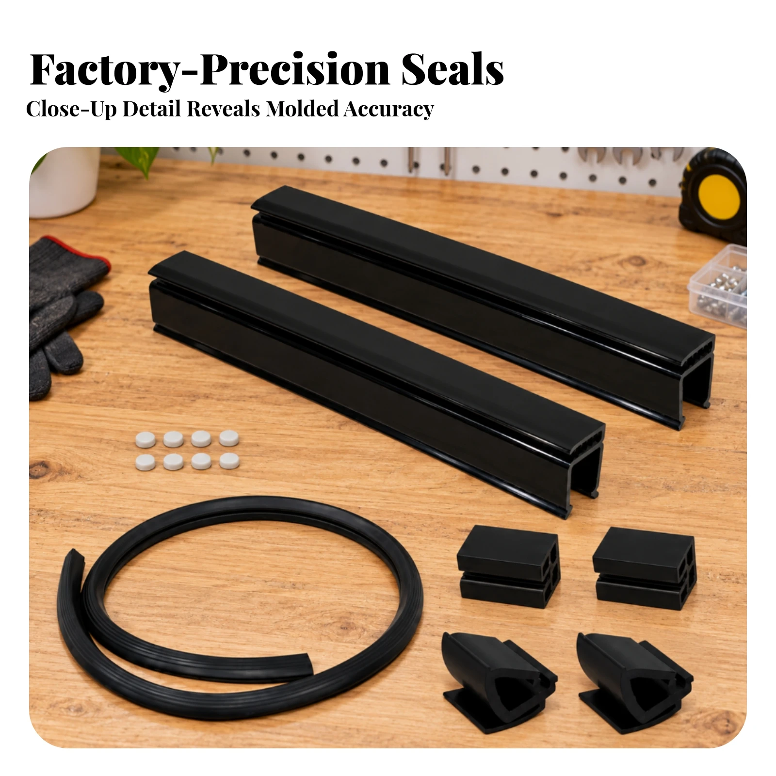 Windshield Seal Kit Weatherproof Golf Cart Windshield Seal Hardware Heavy-Duty High-Quality
