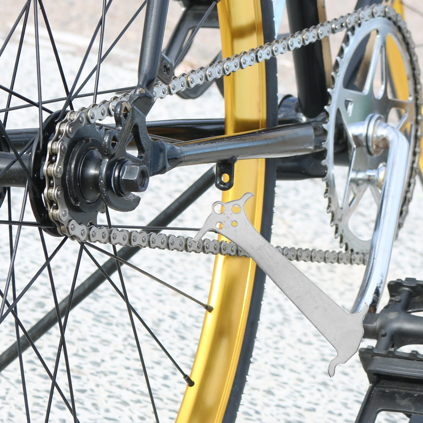 

1Pcs Premium Bike Chain Gauge Durable Chain Wear Indicator Repair Tool Easy To Use Cycling Accessory