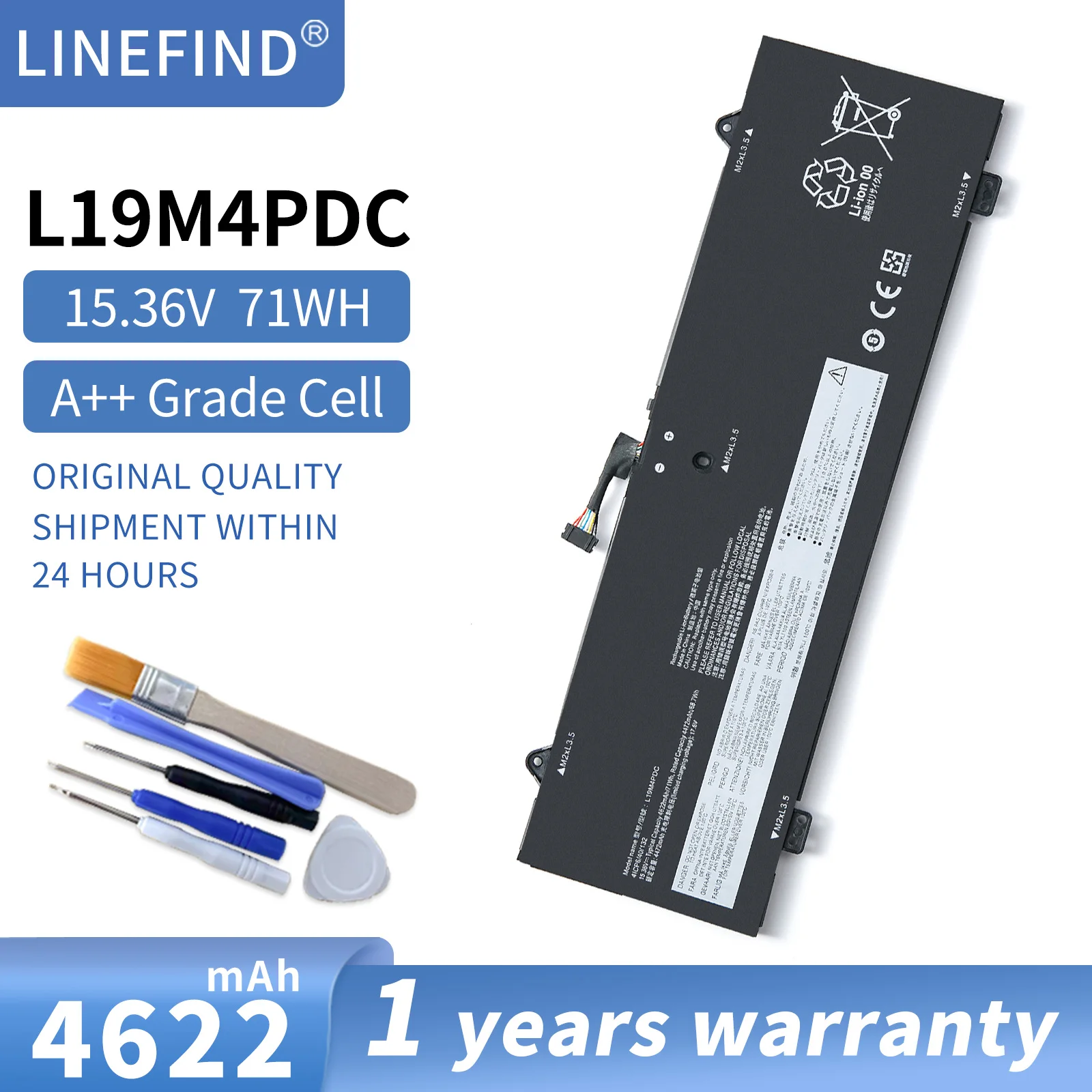 

L19L4PDC L19C4PDC L19M4PDC Laptop Battery For Lenovo Yoga 14cACN 2021 Yoga 14c 2021 Yoga 7-14ITL5 7-15ITL5 15.36V 71WH